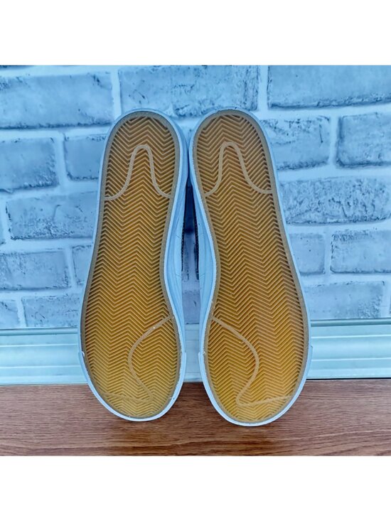 ⭐Nike Blazer Low Premium Sz 10 Mens Shoes White Metallic Gold Sneaker BQ7460-101 main image 4